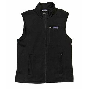 Patagonia Vest Mens Black Better Sweater Fleece Full Zip Pockets M